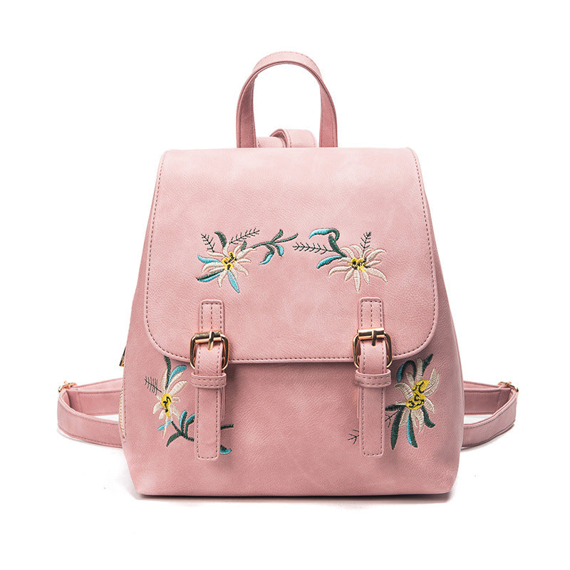 Folk Style Fashion Leather Backpack