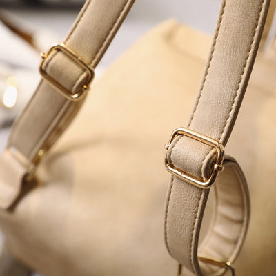 Folk Style Fashion Leather Backpack