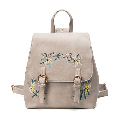 Folk Style Fashion Leather Backpack
