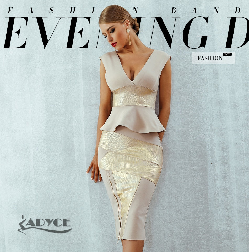 Stretched ruffled two-piece suit skirt