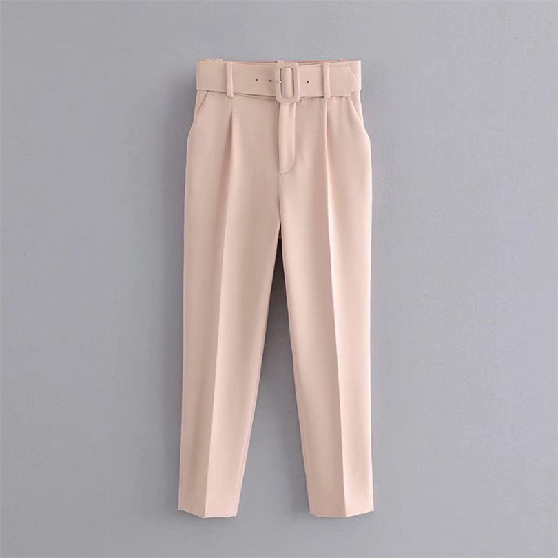 Belt accessories high waist slacks