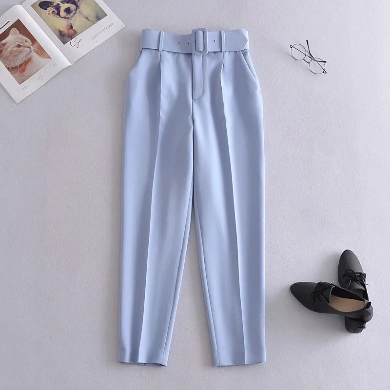 Belt accessories high waist slacks