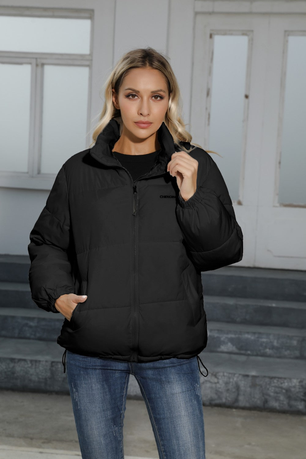 Plus Size Women's Thermal Cotton-padded Coat