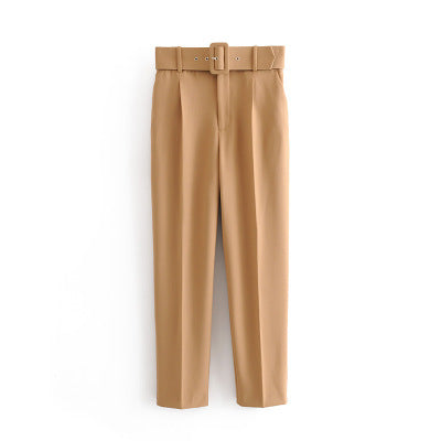 Belt accessories high waist slacks