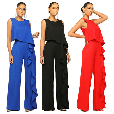 Fashion Women's Wear Solid Color Jumpsuit