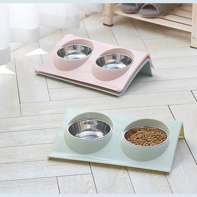 Stainless steel pet bowl
