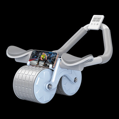 Abdominal Wheel Automatic Rebound Elbow Support Anti-Slip Fitness Roller Train