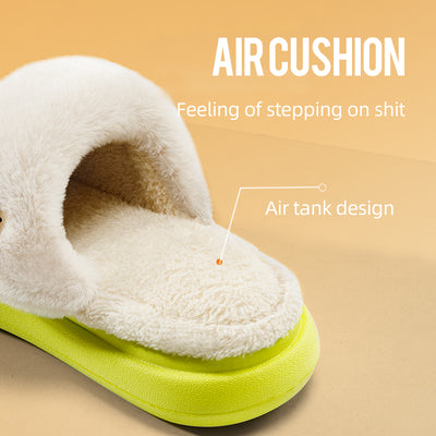 Winter Warm Slippers Household Non Slip Couples At Home Baotou Big Head Cotton Slippers