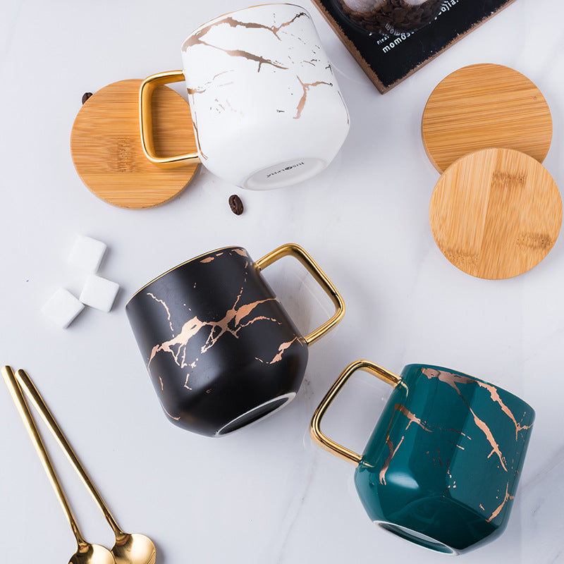 Marble pattern mug