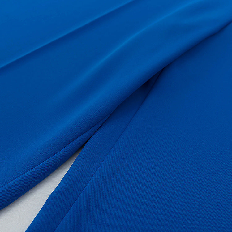 Commuter High Waist Loose Klein Blue Casual Trousers