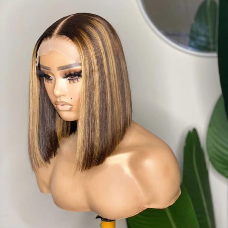 Straight Bob 4*4 & 5*5 Closure Wig