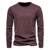 Men's Fashion Casual Exercise Round Neck Print Long Sleeves Bottoming Shirt