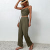 Women's Fashion Solid Color Tank Top Suit