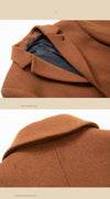 Men's Jacket Plus Cotton Padded Woolen Coat