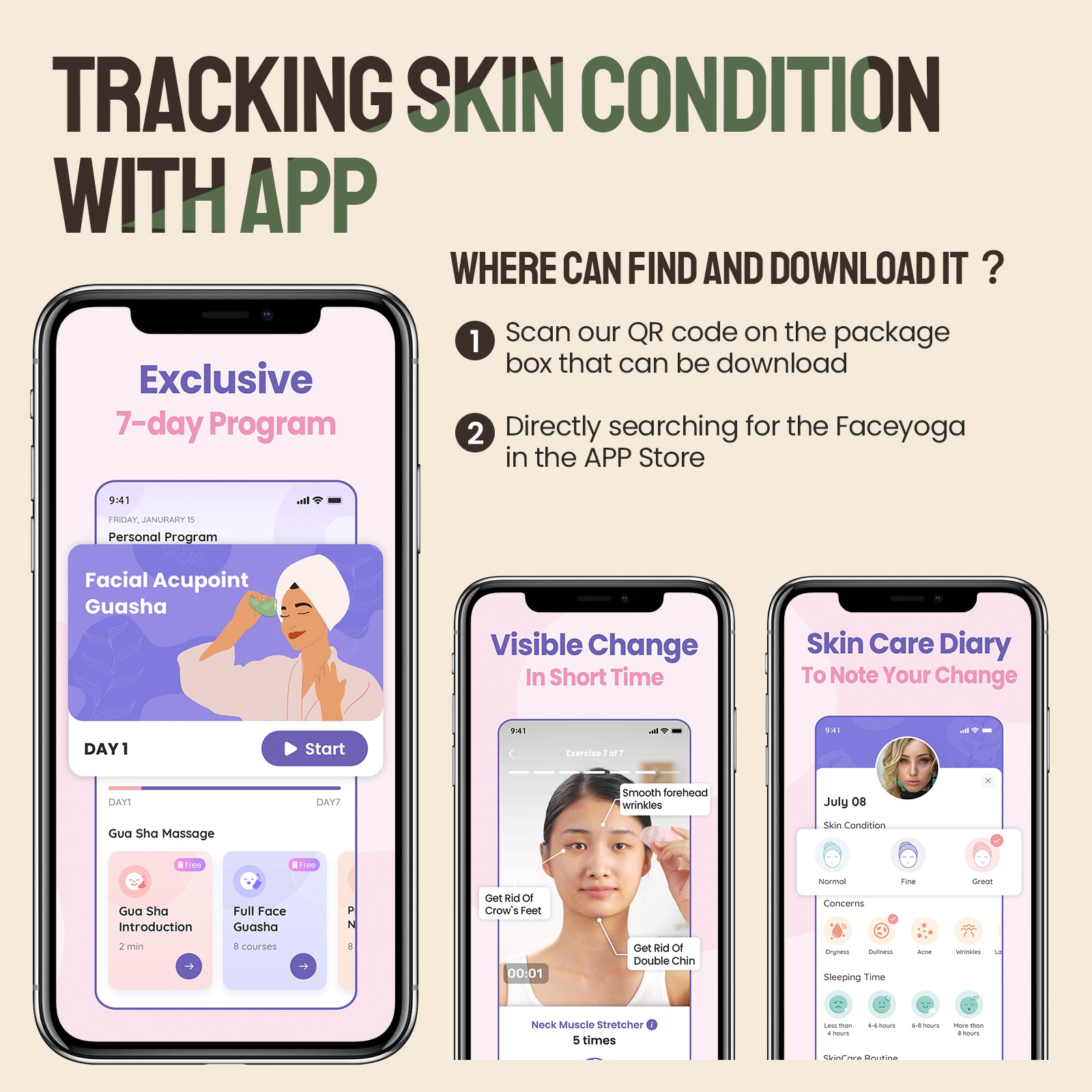 Facial Roller Massage Tool