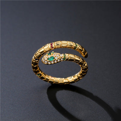 Fashion Gold Color Snake Ring