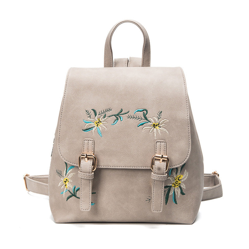 Folk Style Fashion Leather Backpack